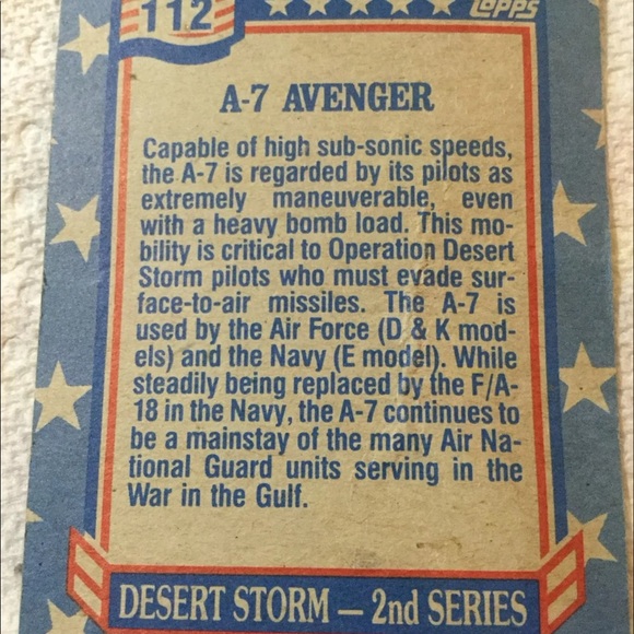 Vintage 1991 Desert Storm Trading Card,2nd Series - Picture 4 of 5